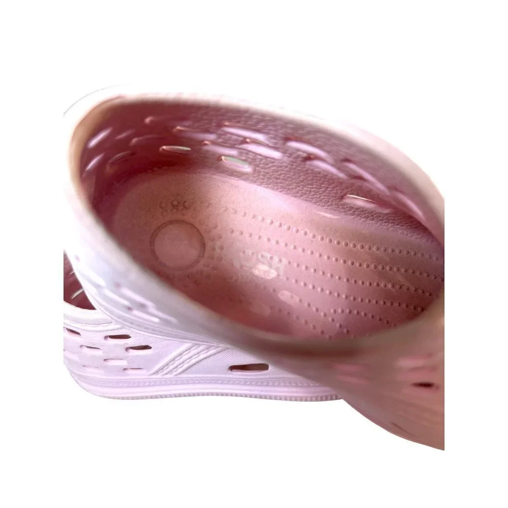 Oshkosh Toddler Girls Croc Shoes Pink Size 6 Little Toe & Bottom Stain